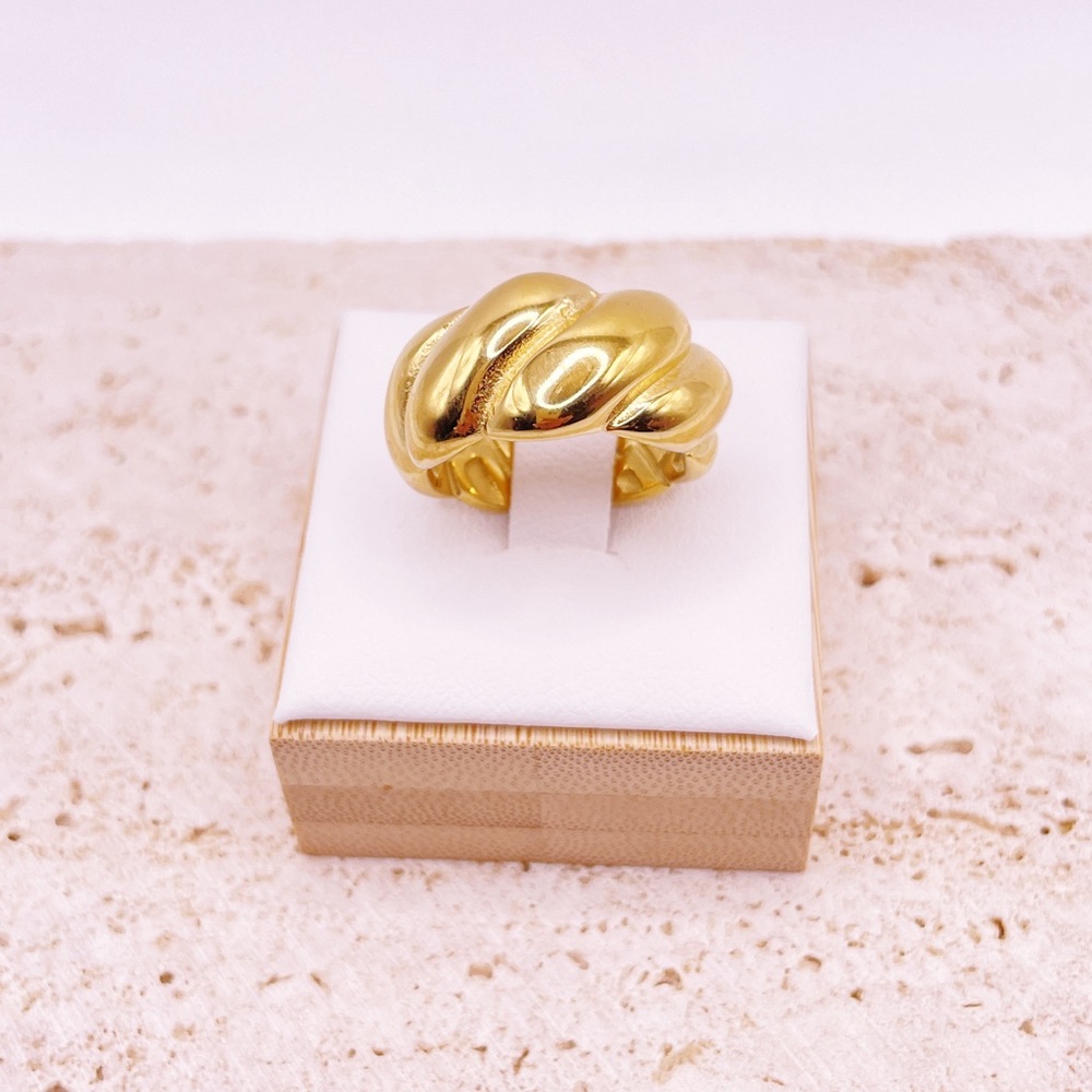 Stainless Steel Gold Ring